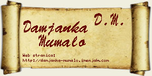 Damjanka Mumalo vizit kartica